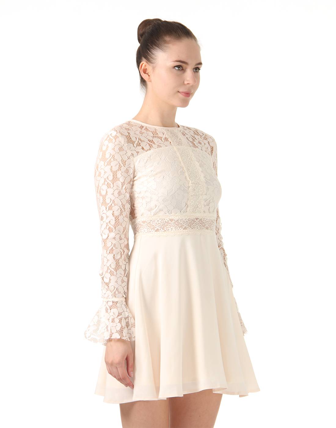 Ax Paris Women Party White A-Line Dress